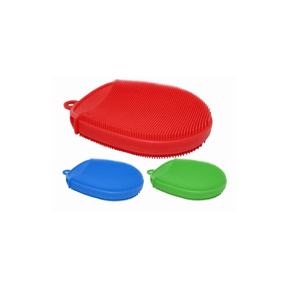 Burete vase din silicon tip manusa cu fata dubla, multicolor - NERTHUS