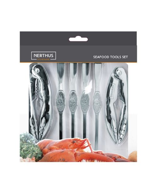 Set ustensile pentru fructe de mare, otel inoxidabil - NERTHUS - Image 2