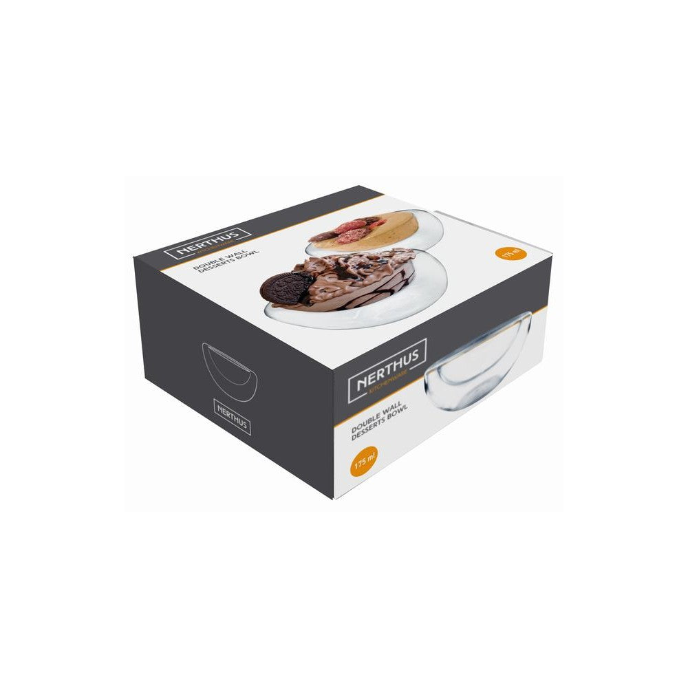 Bol cu pereti dubli, 175 ml, sticla - NERTHUS - Image 1