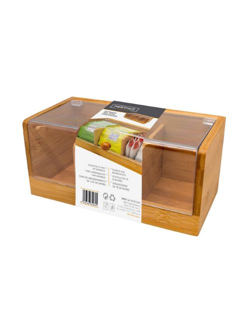 Cutie organizatoare pentru ceai, 3 compartimente, Nerthus - VIN BOUQUET - Image 2