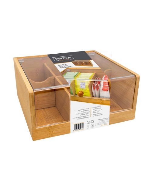 Cutie organizatoare pentru ceai, 6 compartimente, Nerthus - VIN BOUQUET - Image 2
