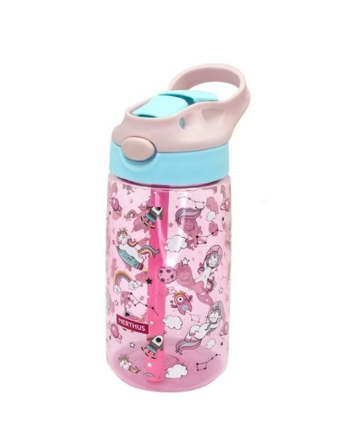 Sticla pentru copii, cu unicorni, tritan, 18.5 cm - VIN BOUQUET