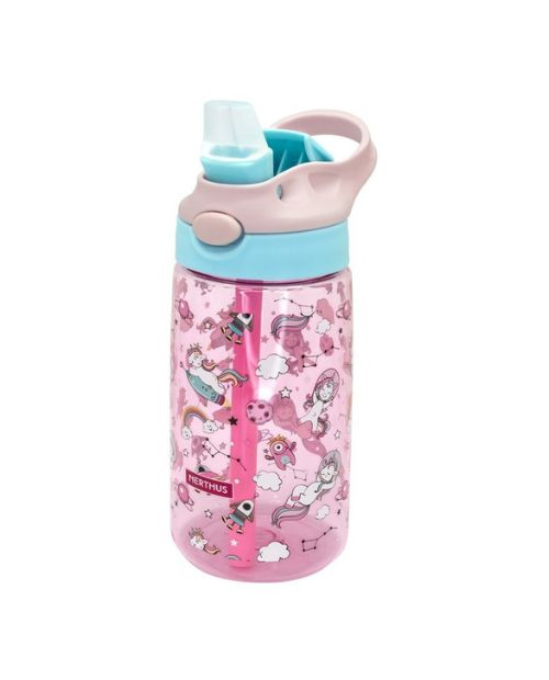 Sticla pentru copii, cu unicorni, tritan, 18.5 cm - VIN BOUQUET - Image 1