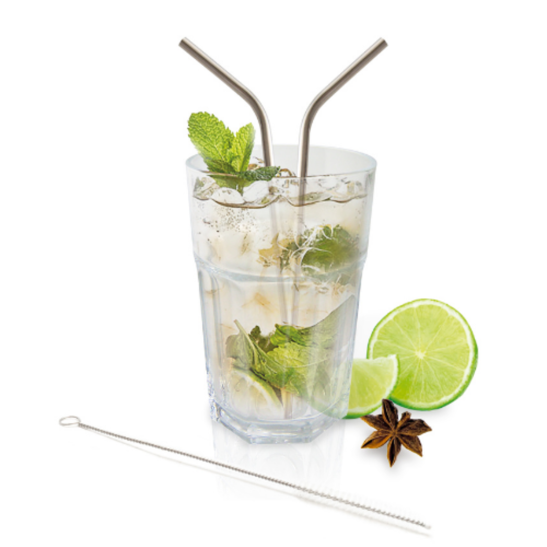 Set de 4 paie metalice pentru cocktail - VIN BOUQUET - Image 1