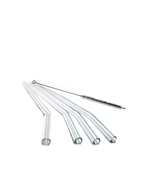 Set de 4 paie din sticla pentru cocktail - VIN BOUQUET