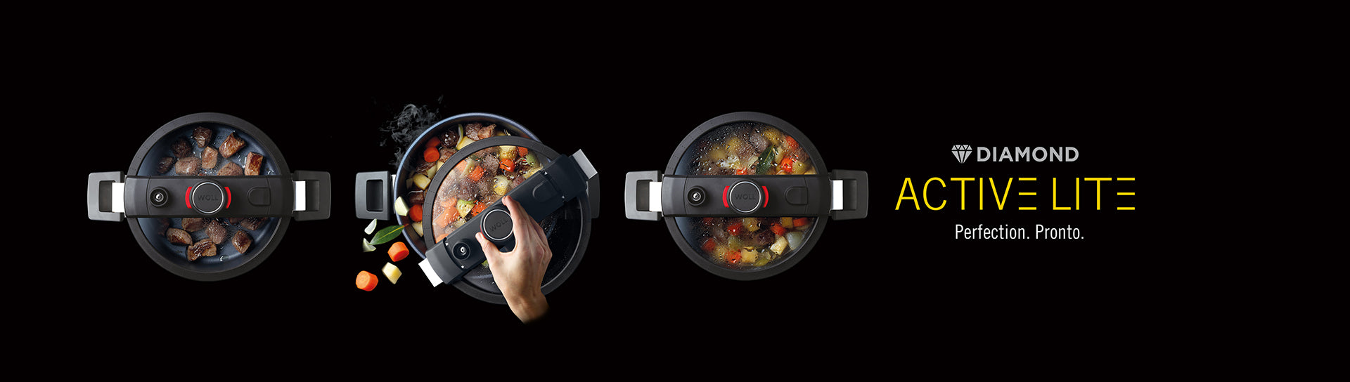 Oala Diamond Active Lite, 24 cm, 5 litri - WOLL - Image 6