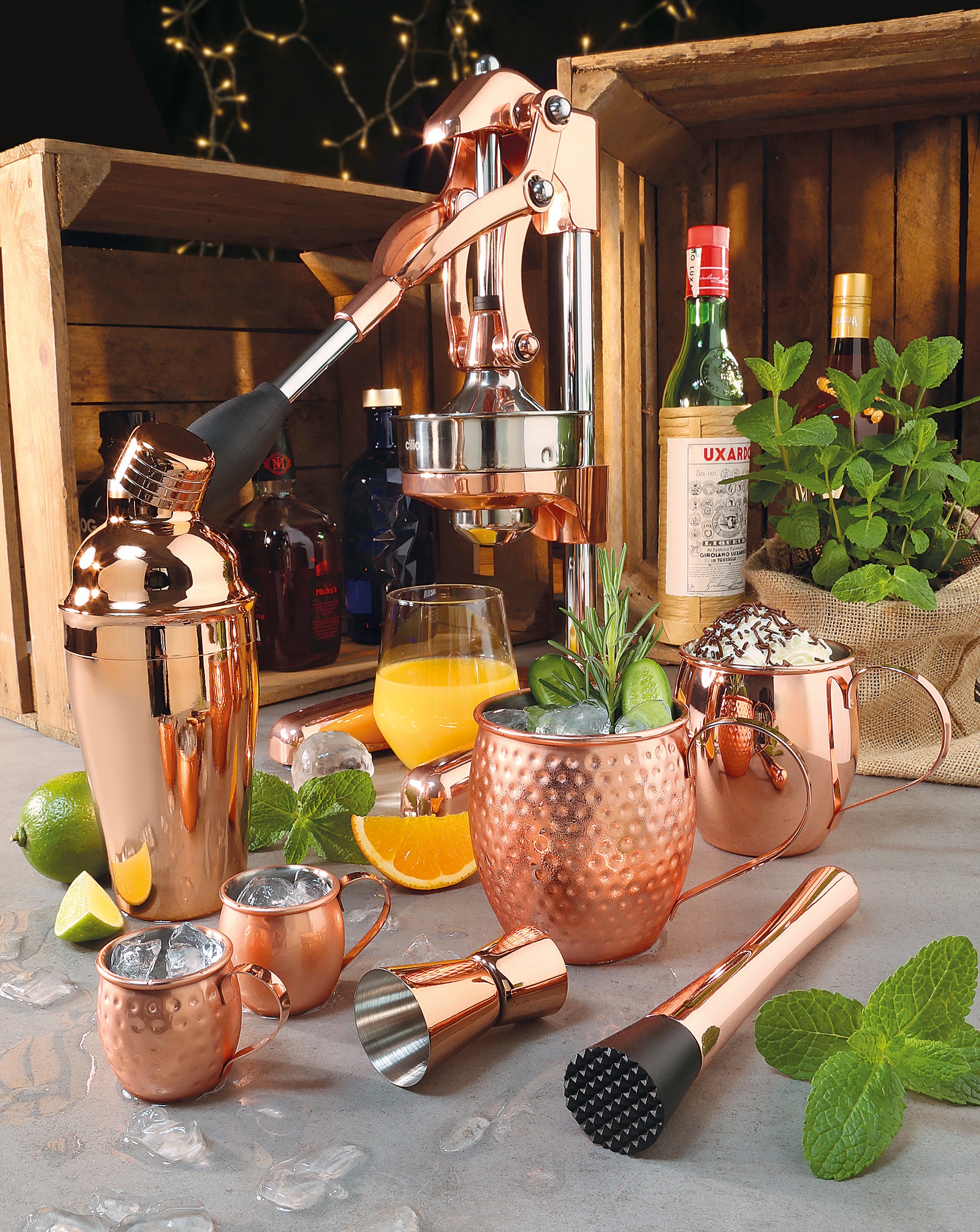 Pistil inox placat pentru caipirinha, 20 cm, colectia Moscow - CILIO - Image 1