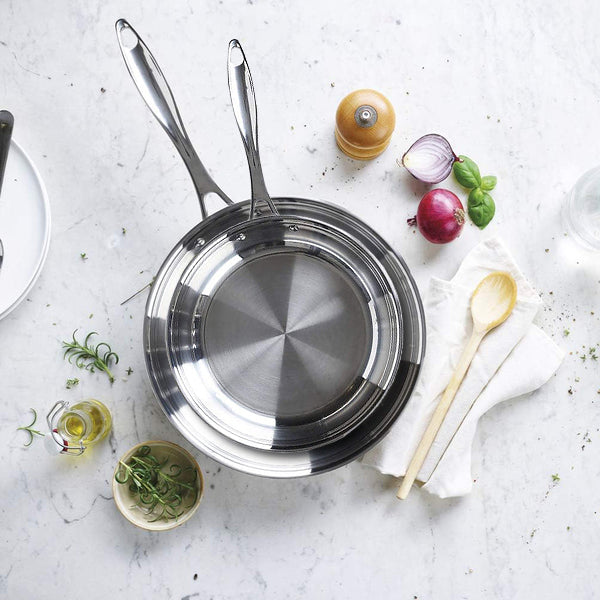 Set 2 tigai din otel inoxidabil Chef Pro 20/28 cm - BEKA