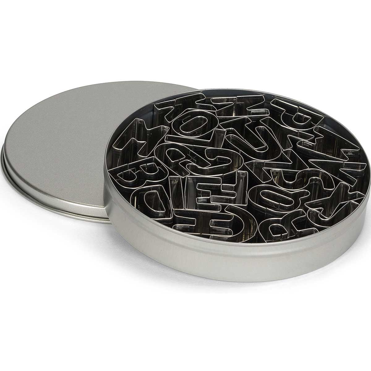 Cutie cu 26 de forme pentru aluat, literele alfabetului, inox - PATISSE