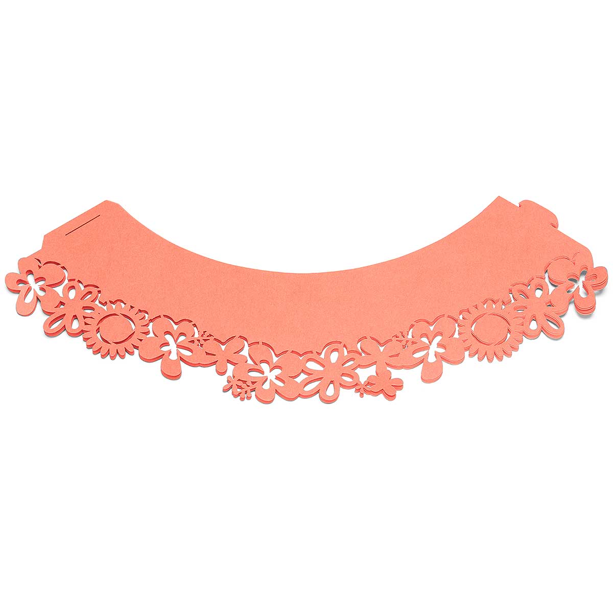 Set 6 hartii dantelate pentru briose, portocaliu, 5 cm - PATISSE