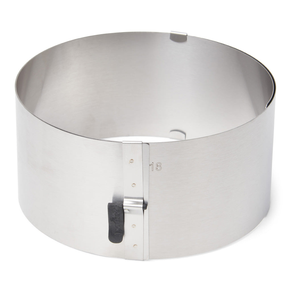 Inel rotund ajustabil pentru tort, 17-30 cm, inox - PATISSE