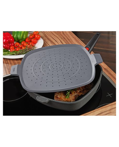 Capac patrat anti-stropi, silicon, 28 cm - WOLL - Image 1