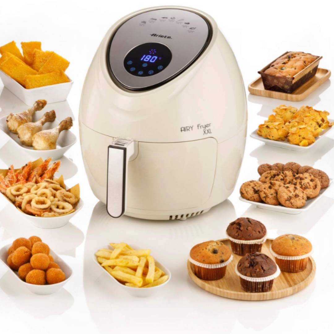 Friteuza cu aer cald, bej, 5.5 L, Airy Fryer XXL - ARIETE - Image 1