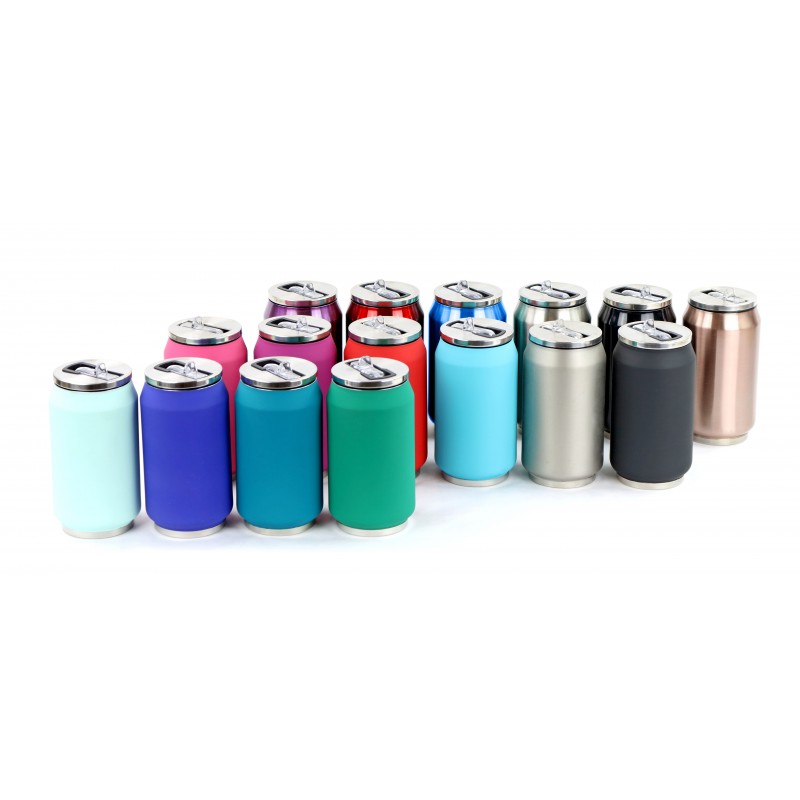 Cutie izoterma cu pai, 280ml, model mint mat, colectia Soft touch - YOKO DESIGN - Image 1