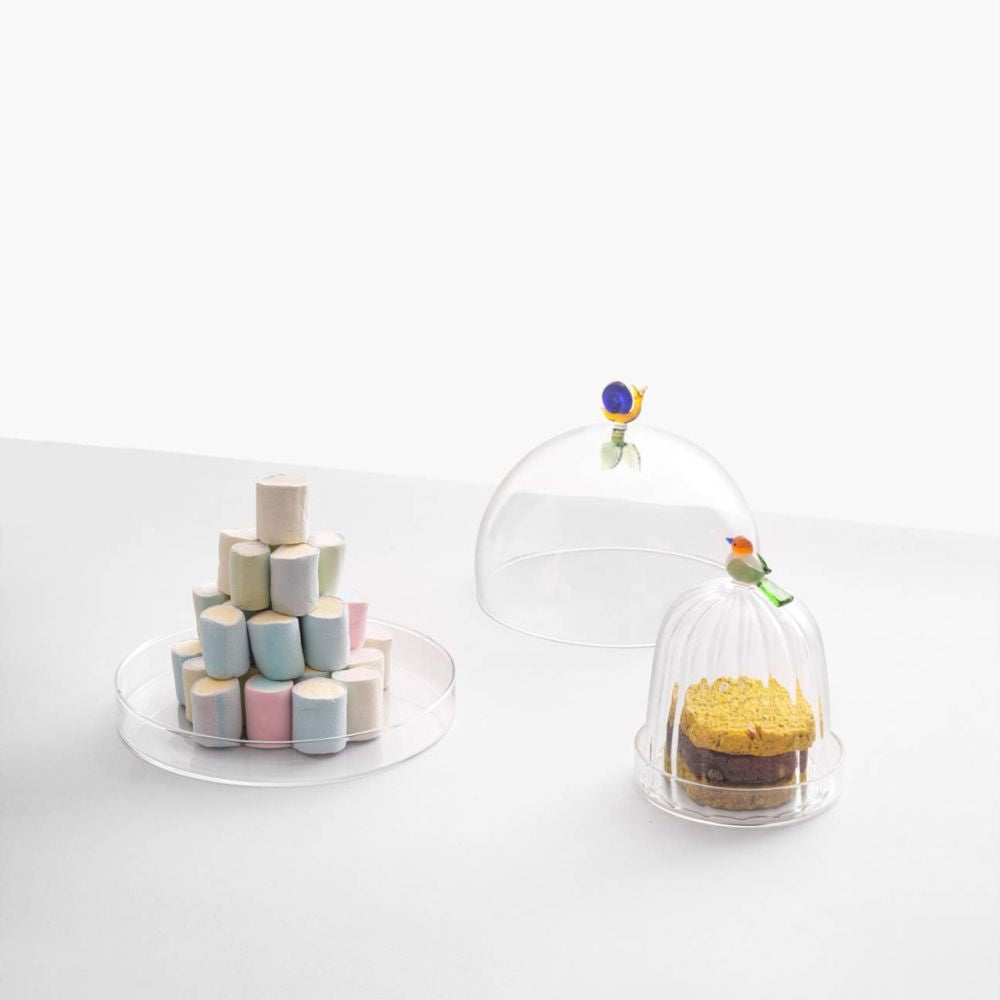 Platou din sticla cu capac, Melc, Animal Farm - designer Alessandra Baldereschi - ICHENDORF - Image 1