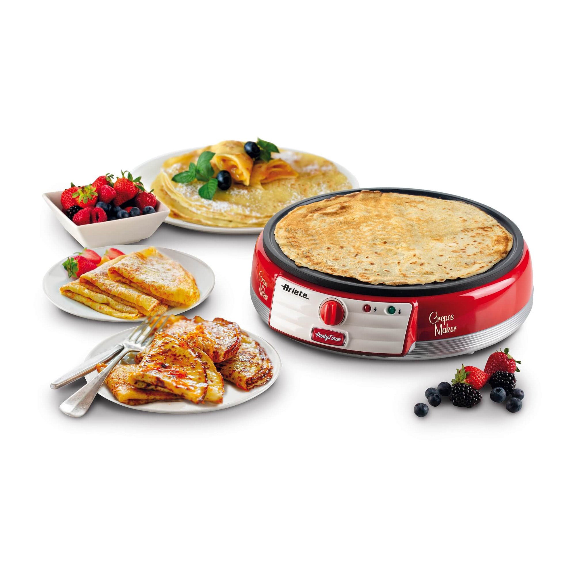 Aparat pentru clatite, rosu, Party Time - ARIETE