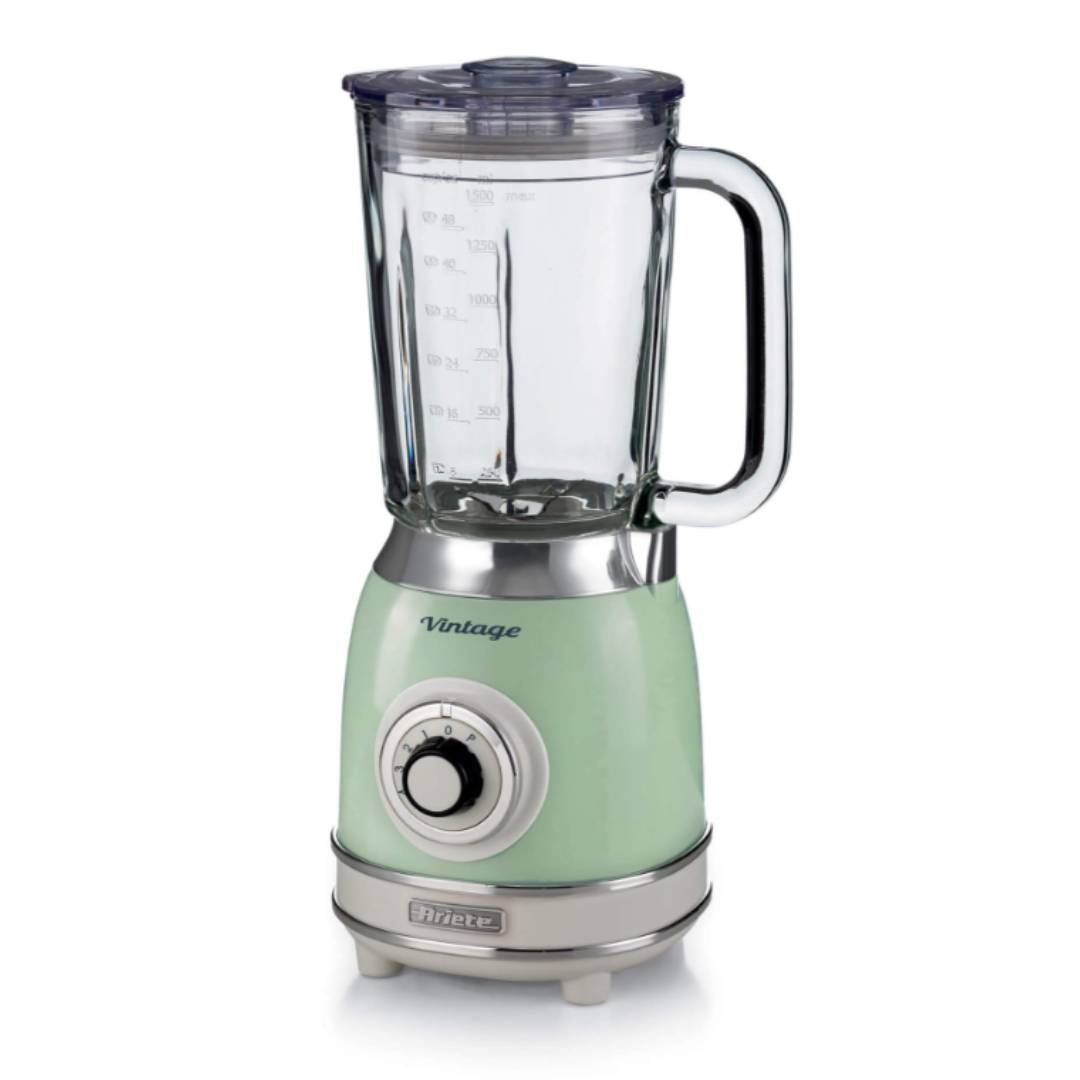 Blender cu cana din sticla, verde, Vintage, 1.5 L - ARIETE
