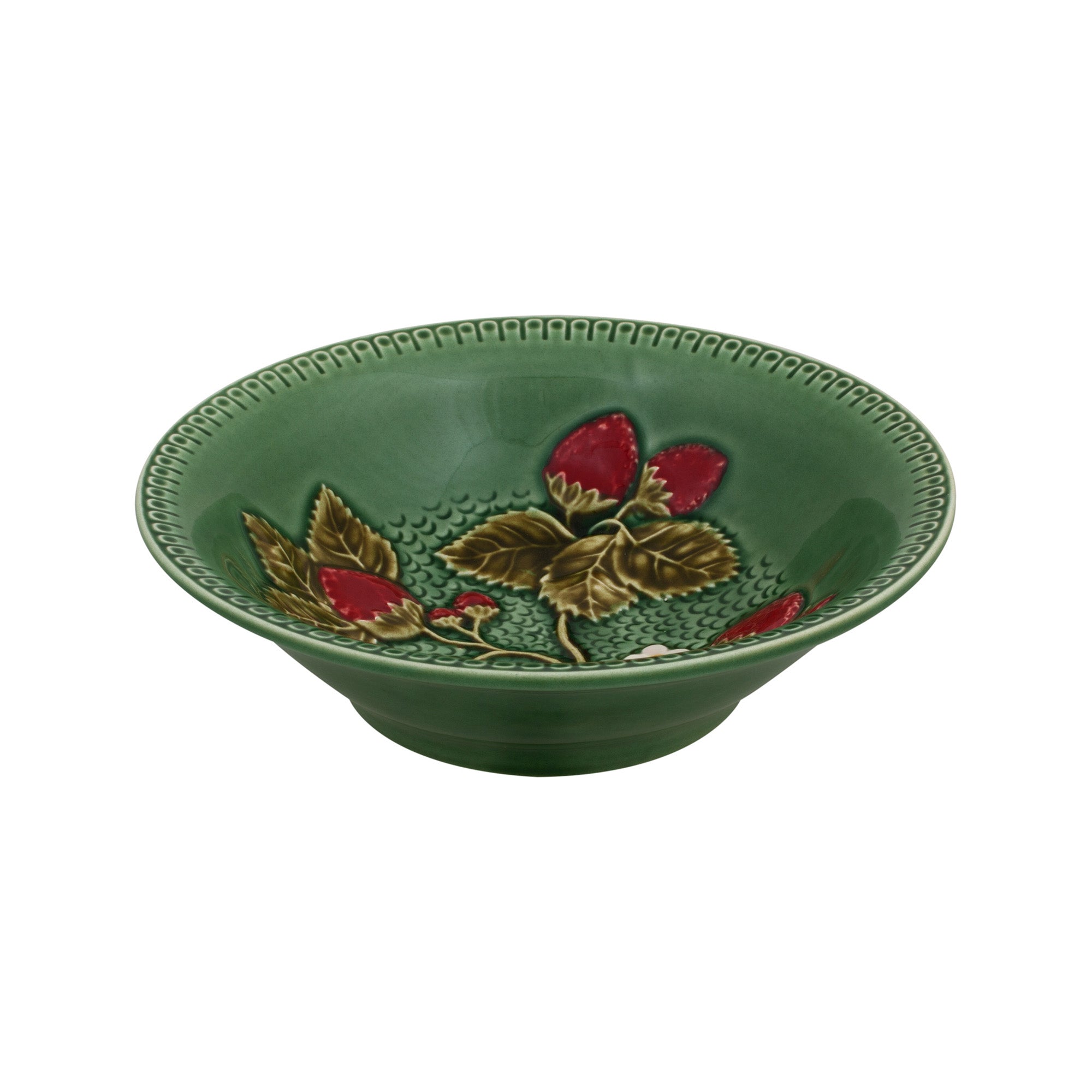 Bol ceramic, 18.5 cm, Strawberries - BORDALLO PINHEIRO