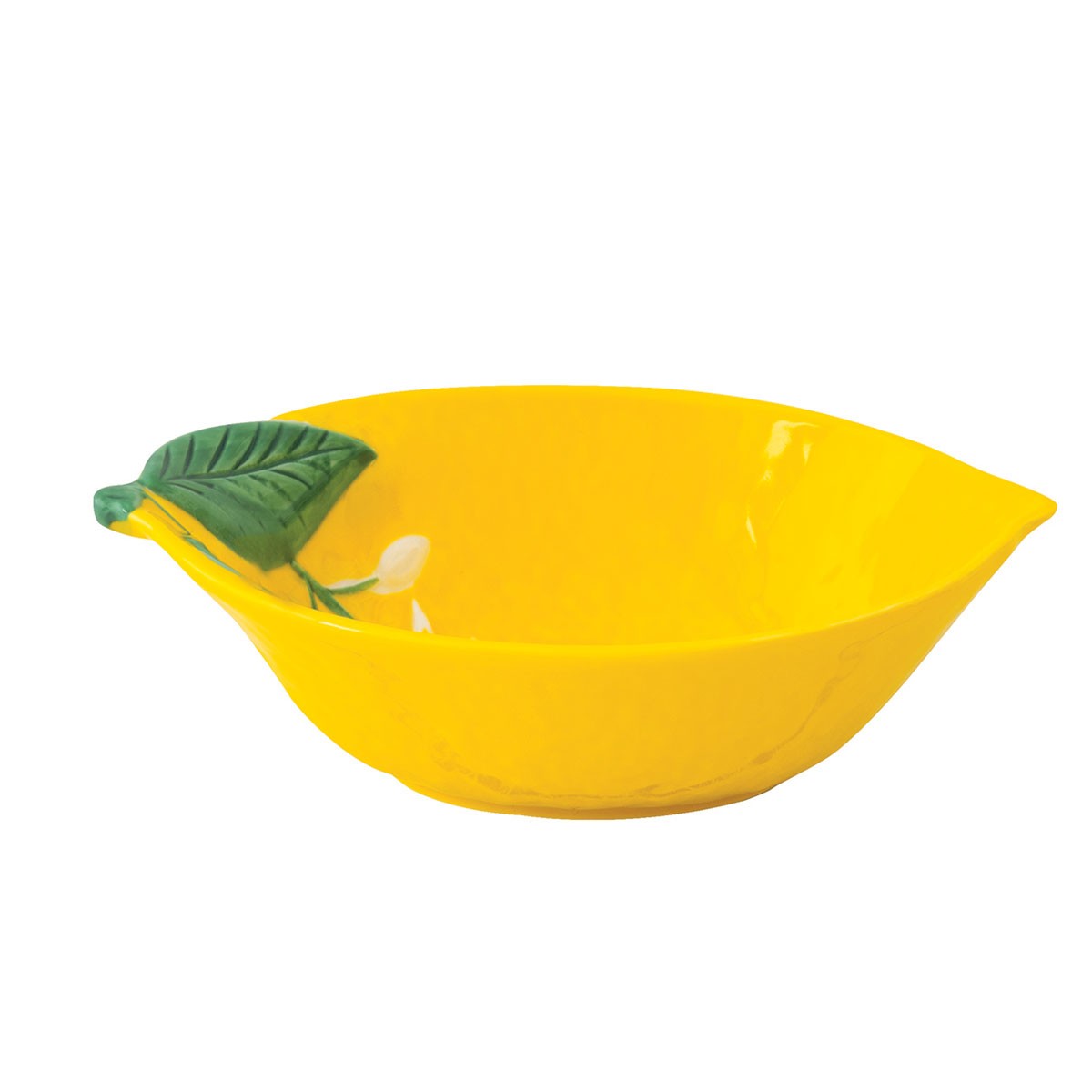 Bol din portelan lamaie, 30 cm, Fleurs Citrons - SIMONA'S COOKSHOP