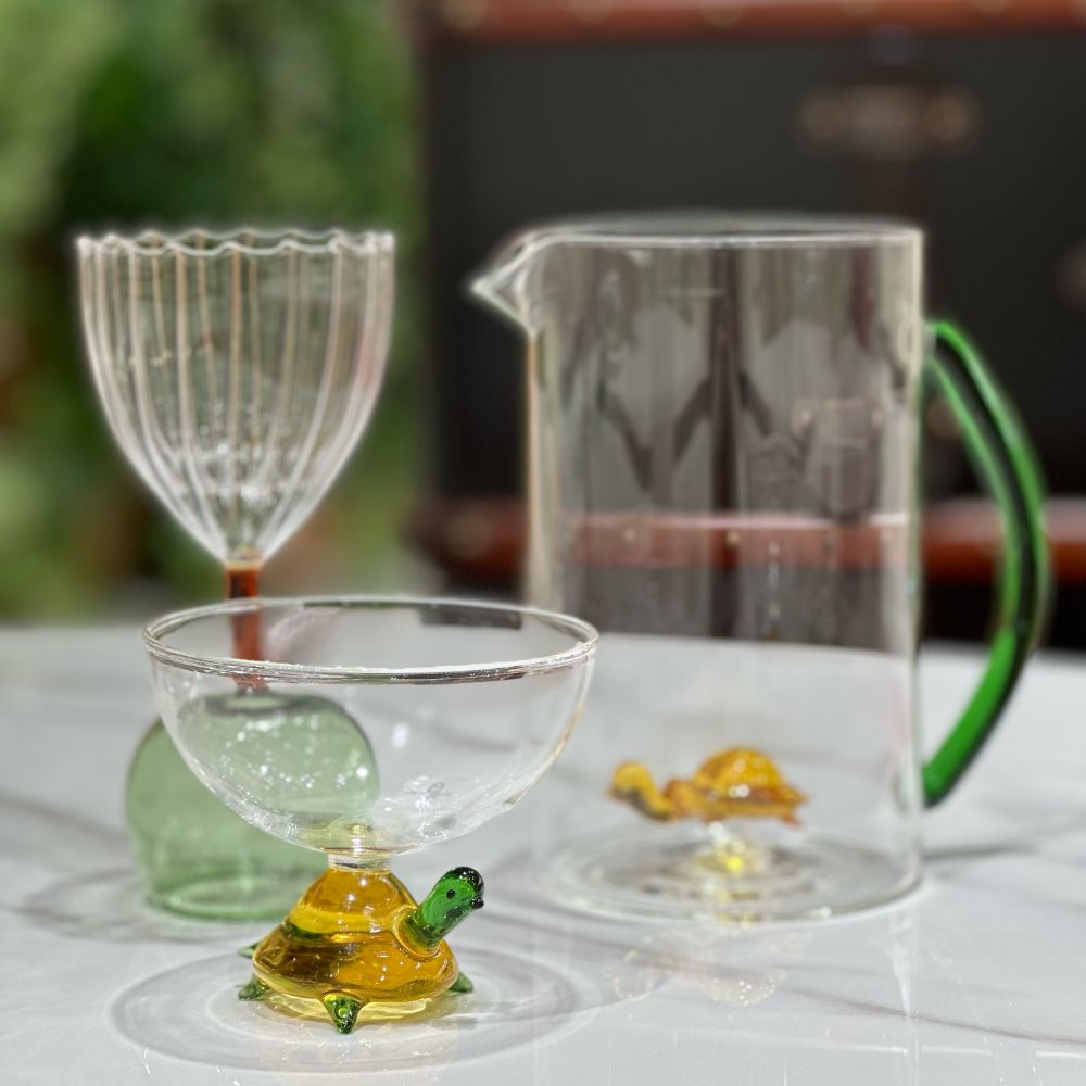 Bol din sticla, Broasca testoasa Amber, Animal Farm - designer Alessandra Baldereschi - ICHENDORF - Image 1