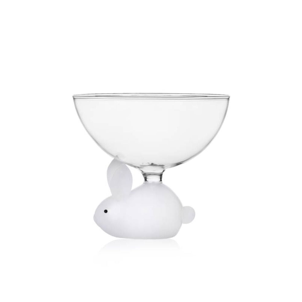 Bol din sticla, Iepure White, Animal Farm - designer Alessandra Baldereschi - ICHENDORF