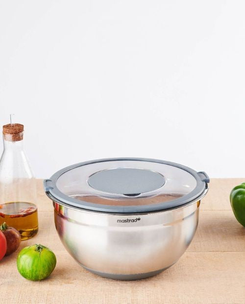 Bol pentru mixare, din otel inoxidabil, cu capac, 20 cm - MASTRAD - Image 3