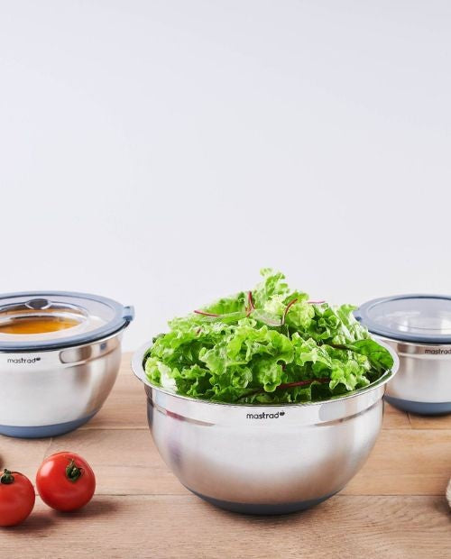 Bol pentru mixare, din otel inoxidabil, cu capac, 24 cm - MASTRAD - Image 5