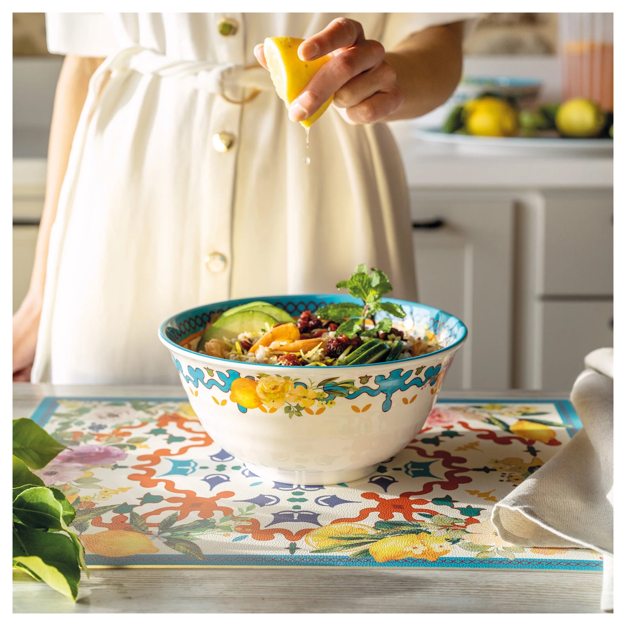 Bol pentru salata, 22 cm, Flower&Lemon - GUZZINI - Image 1