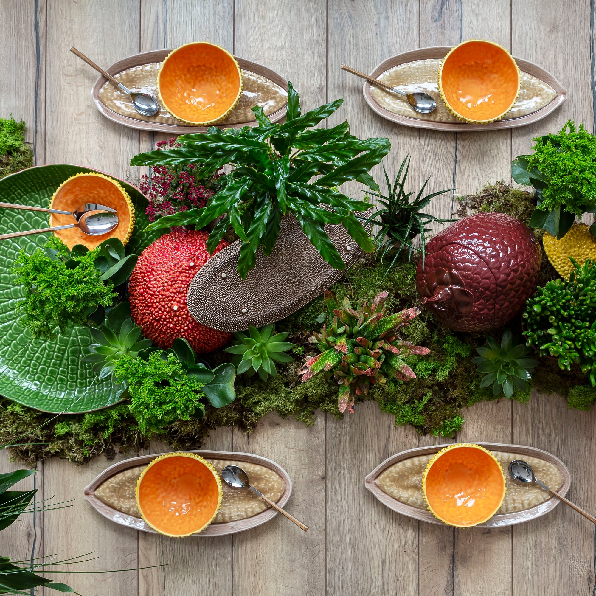 Bol pentru salata, 16.5 cm, portocaliu, Amazonia - BORDALLO PINHEIRO - Image 1