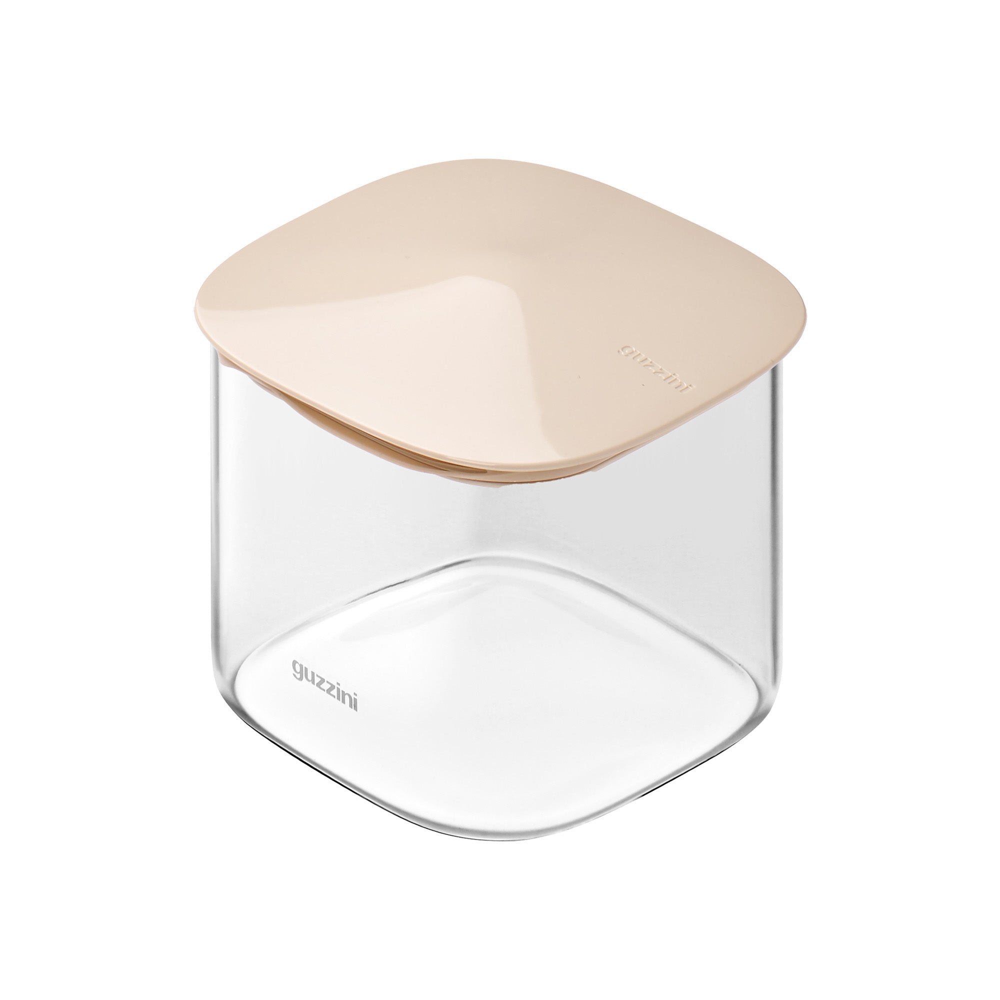 Borcan cu capac bej, forma patrata, 650 ml, Fresh & Style - GUZZINI