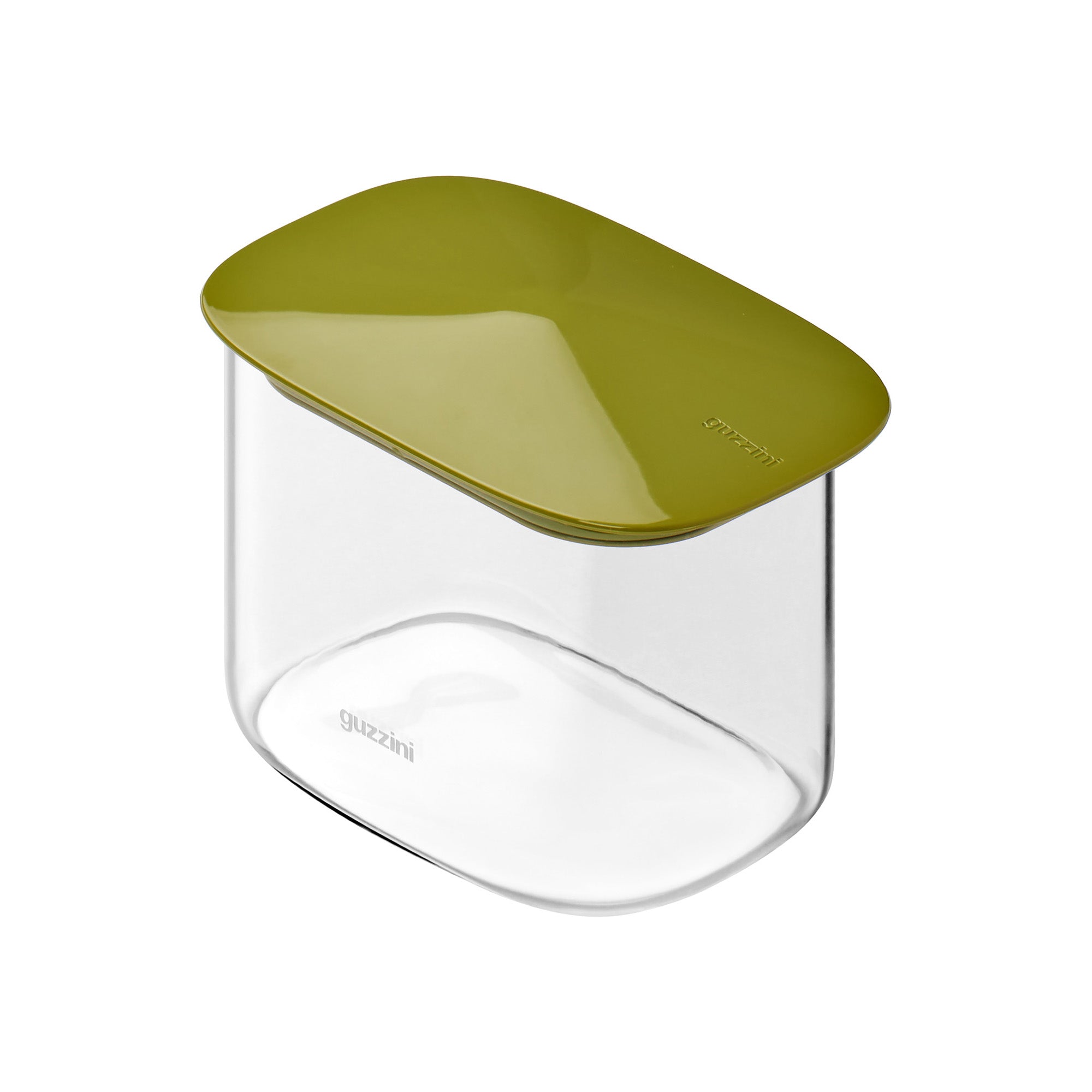 Borcan cu capac verde, forma dreptunghiulara, 600 ml, Fresh & Style - GUZZINI