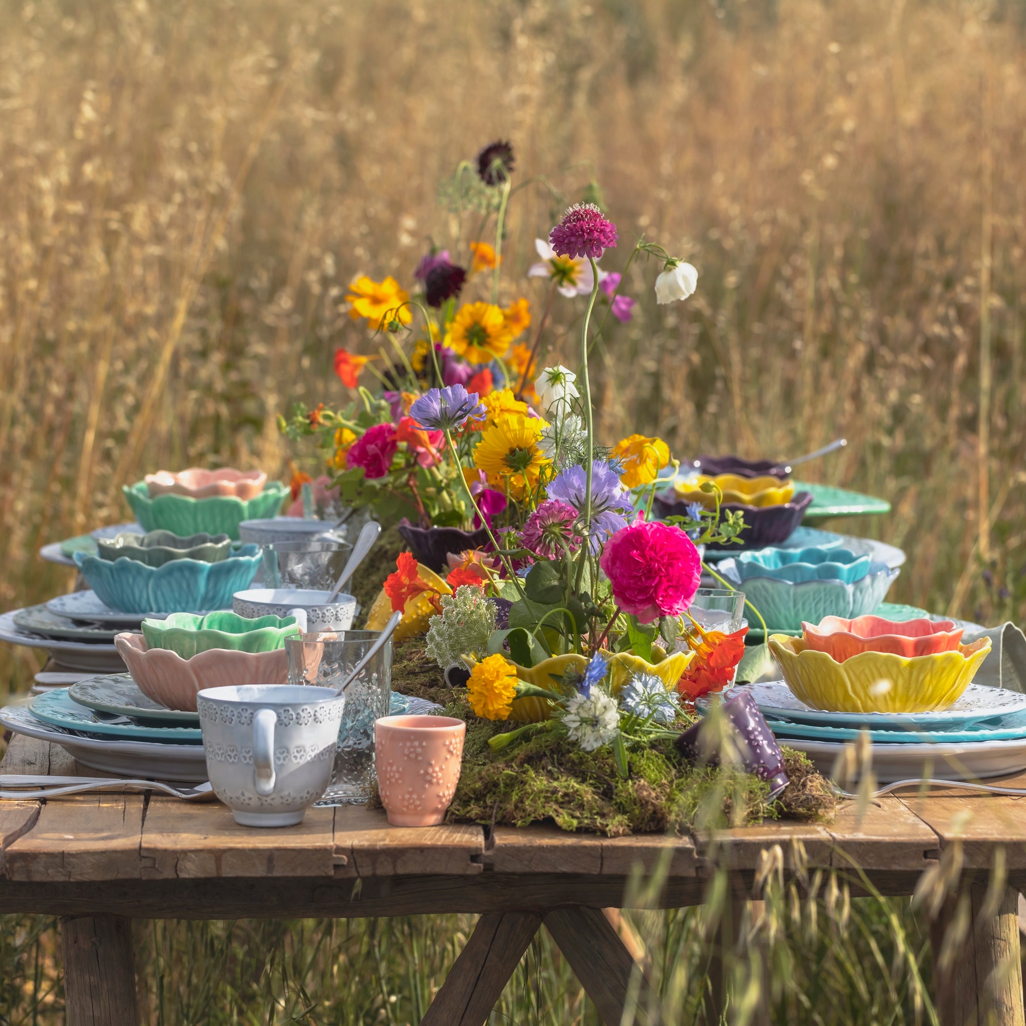 Platou dreptunghiular, verde, 45 cm, Flora - BORDALLO PINHEIRO - Image 4