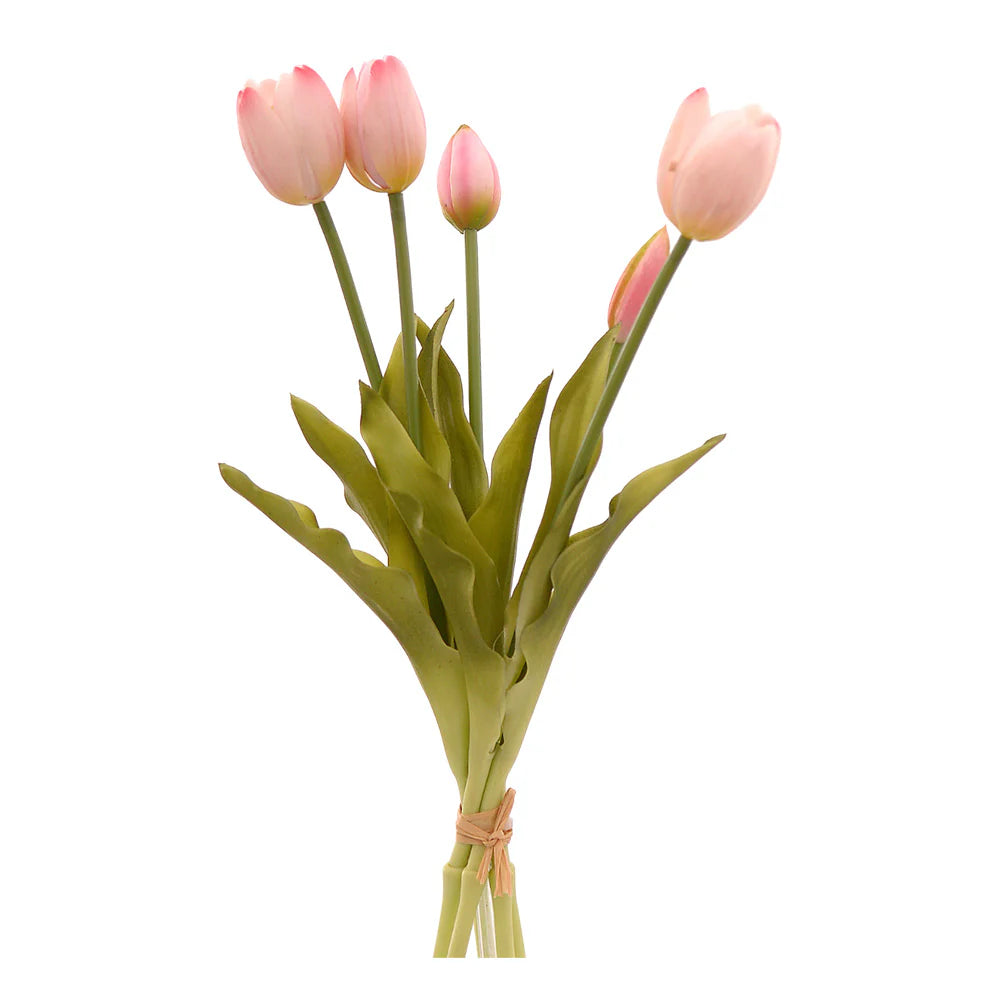 Buchet decorativ lalele, roz, 40 cm - COOKSHOP SPECIALS