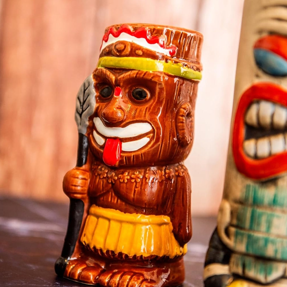 Cana din ceramica, 480 ml, Tiki Warrior - VIN BOUQUET