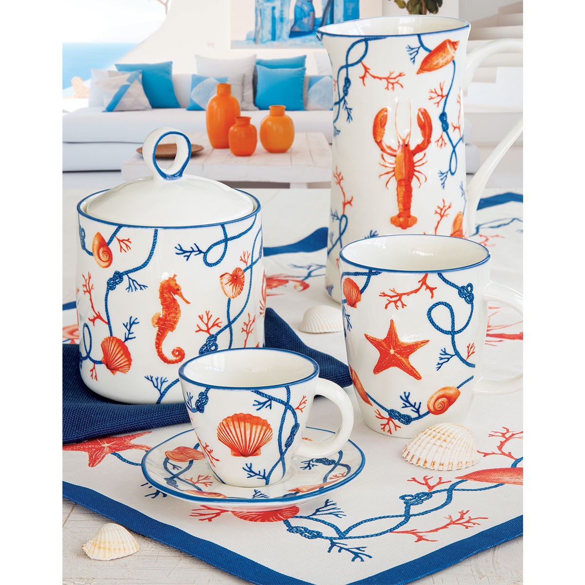 Cana din portelan, 350 ml, Cote de Mer - SIMONA'S COOKSHOP - Image 1