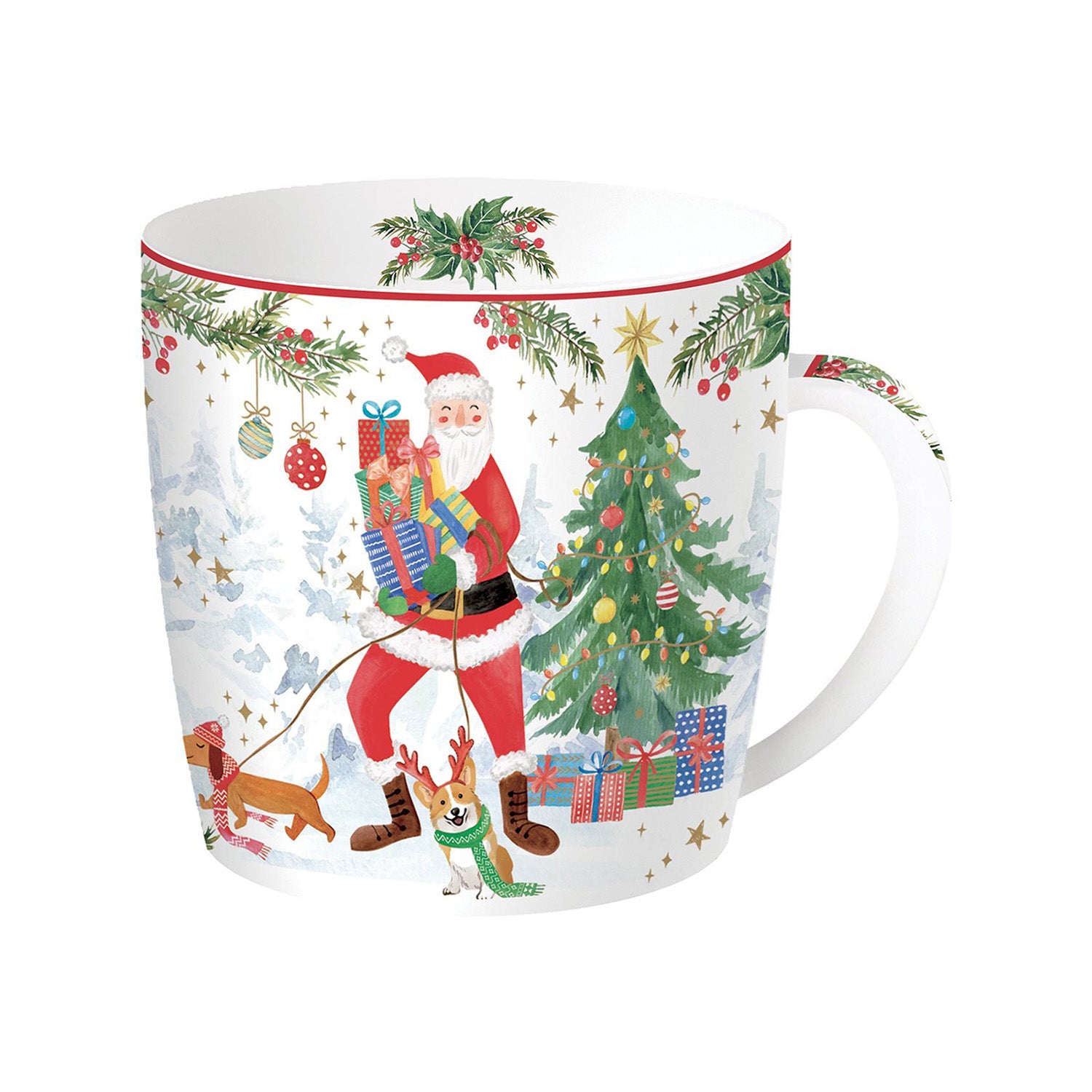 Cana din portelan, 350 ml, Joyful Santa - COOKSHOP SPECIALS