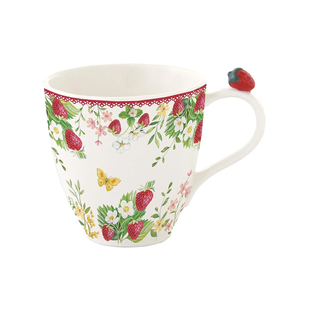 Cana din portelan, 350 ml, Strawberry Garden - COOKSHOP SPECIALS