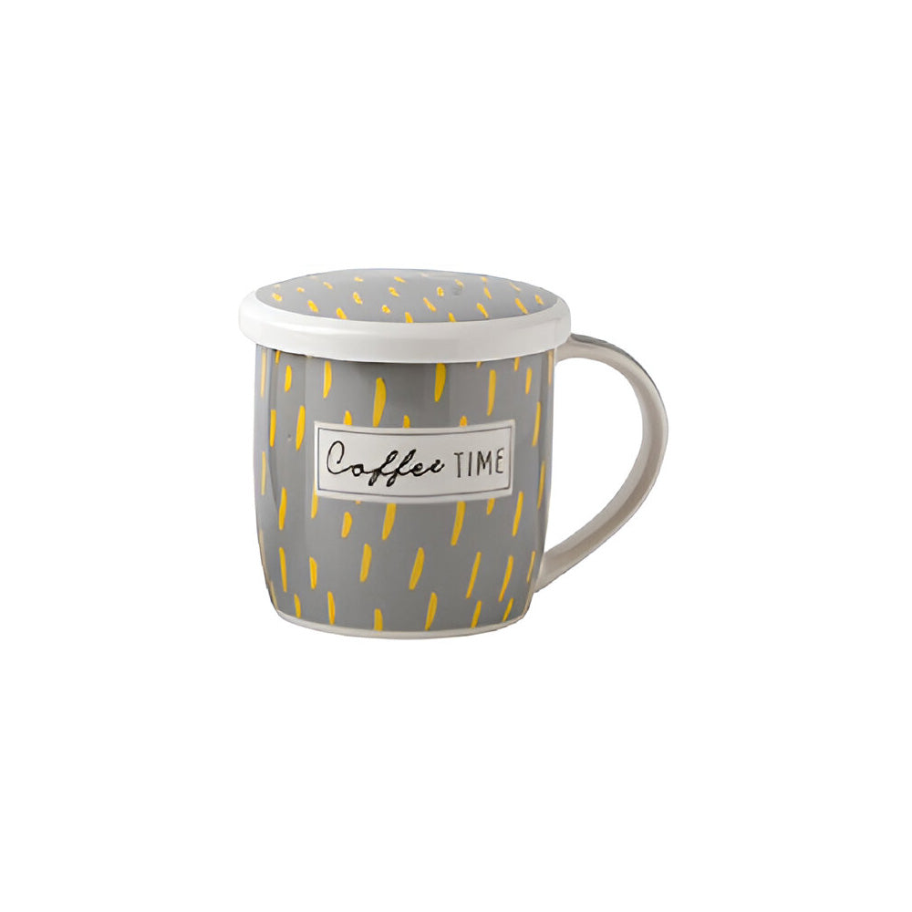 Cana din portelan cu capac, 350 ml - SIMONA'S COOKSHOP