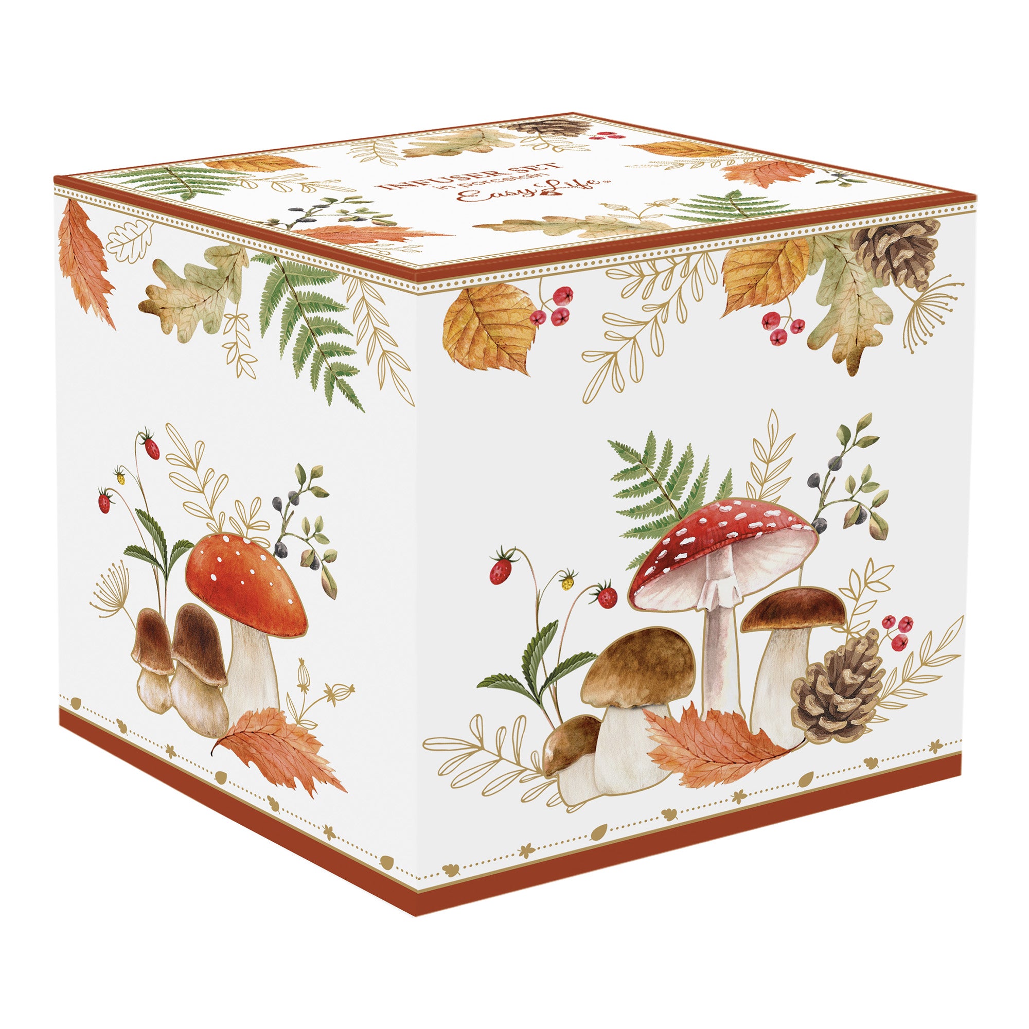 Cana din portelan cu capac si infuzor, 450 ml, Forest Breeze - SIMONA'S COOKSHOP - Image 2