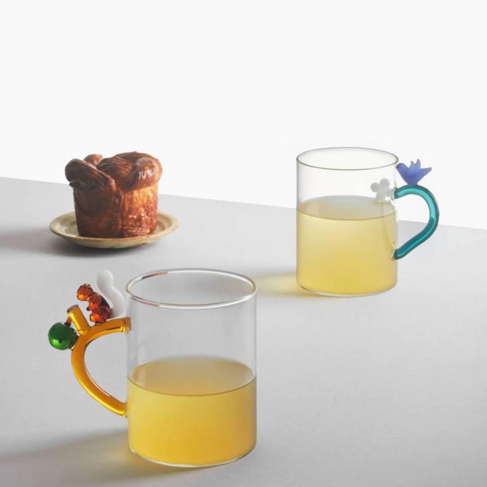 Cana din sticla, bufnita, Fruits and Flower- designer Alessandra Baldereschi - ICHENDORF - Image 1