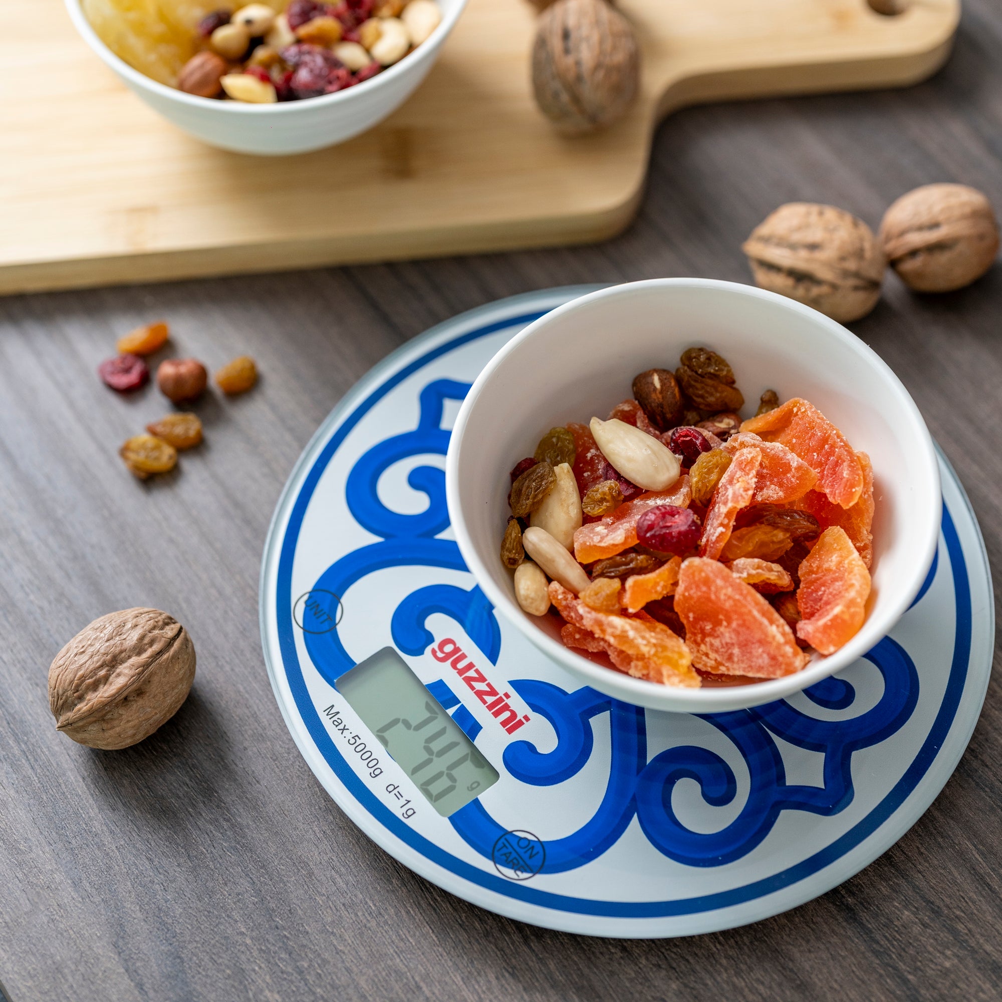 Cantar de bucatarie digital, albastru, 19 cm, Harmonia - GUZZINI