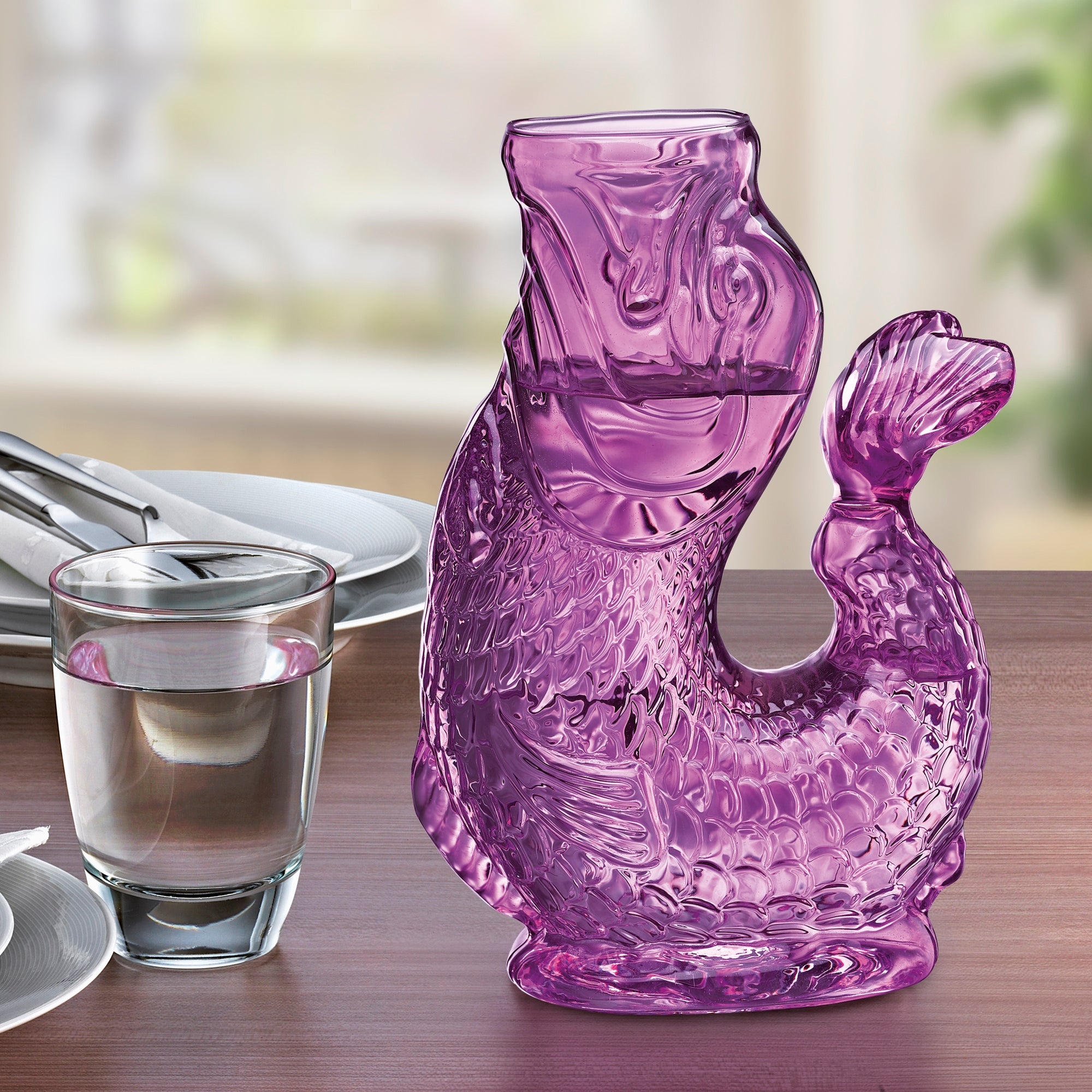 Carafa din sticla, mov, 1 L, Nemo - CILIO