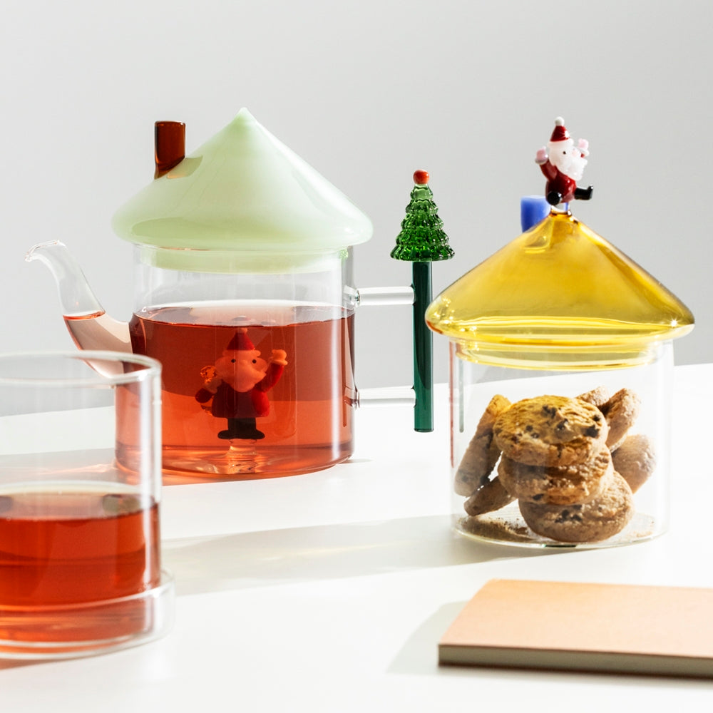 Ceainic din sticla, Santa Claus with sack, Christmas Tales by Alessandra Baldereschi - ICHENDORF