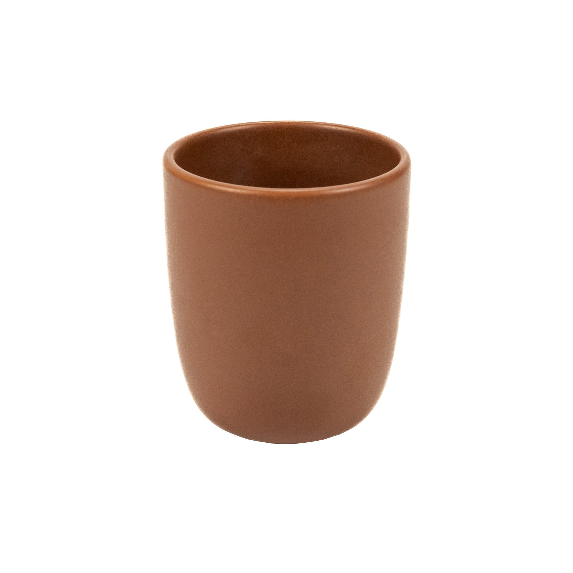 Ceasca ceramica pentru cappuccino, 9 cm, Mira Brown - VILLACER