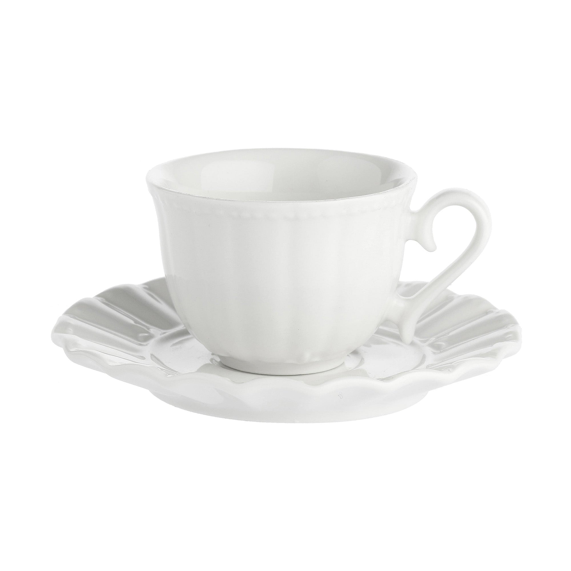 Ceasca pentru cafea si farfurie, 80 ml, Ducale - LA PORCELLANA BIANCA