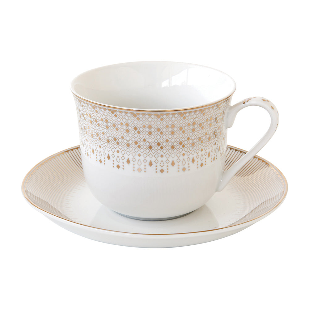 Ceasca si farfurie mic dejun, 370 ml, Festive - COOKSHOP SPECIALS