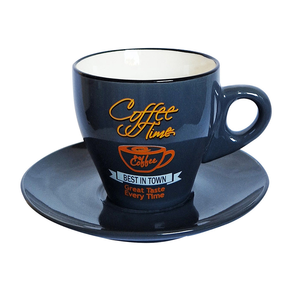 Ceasca si farfurie pentru ceai, 190 ml, Coffee Bean - SIMONA'S COOKSHOP - Image 2