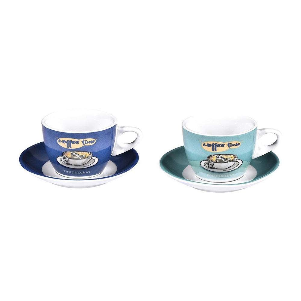Ceasca si farfurie pentru ceai, 200 ml, Coffee Time - SIMONA'S COOKSHOP - Image 1