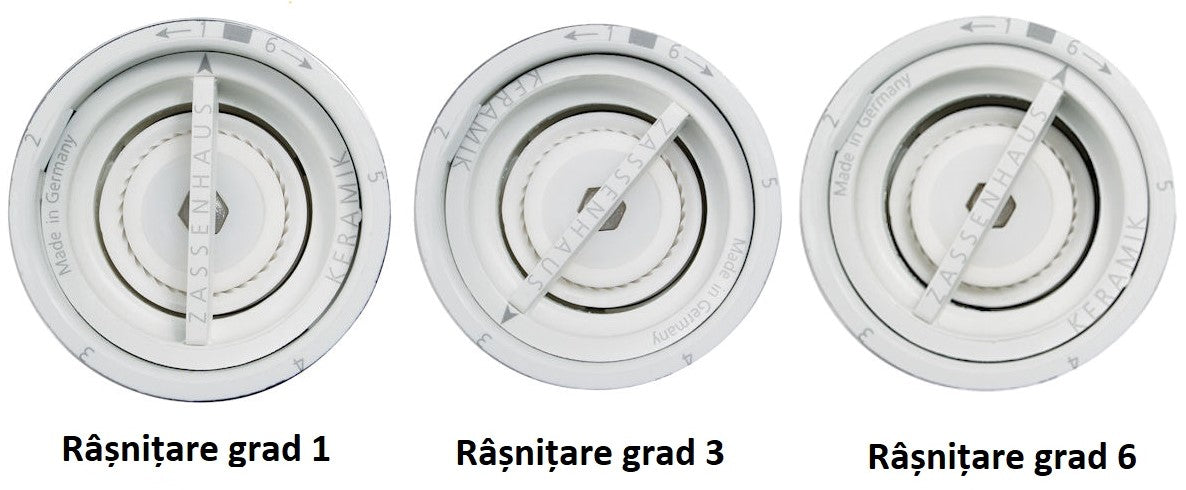 Rasnita pentru sare, 24 cm, crem, lemn de fag, colectia Berlin - ZASSENHAUS - Image 3
