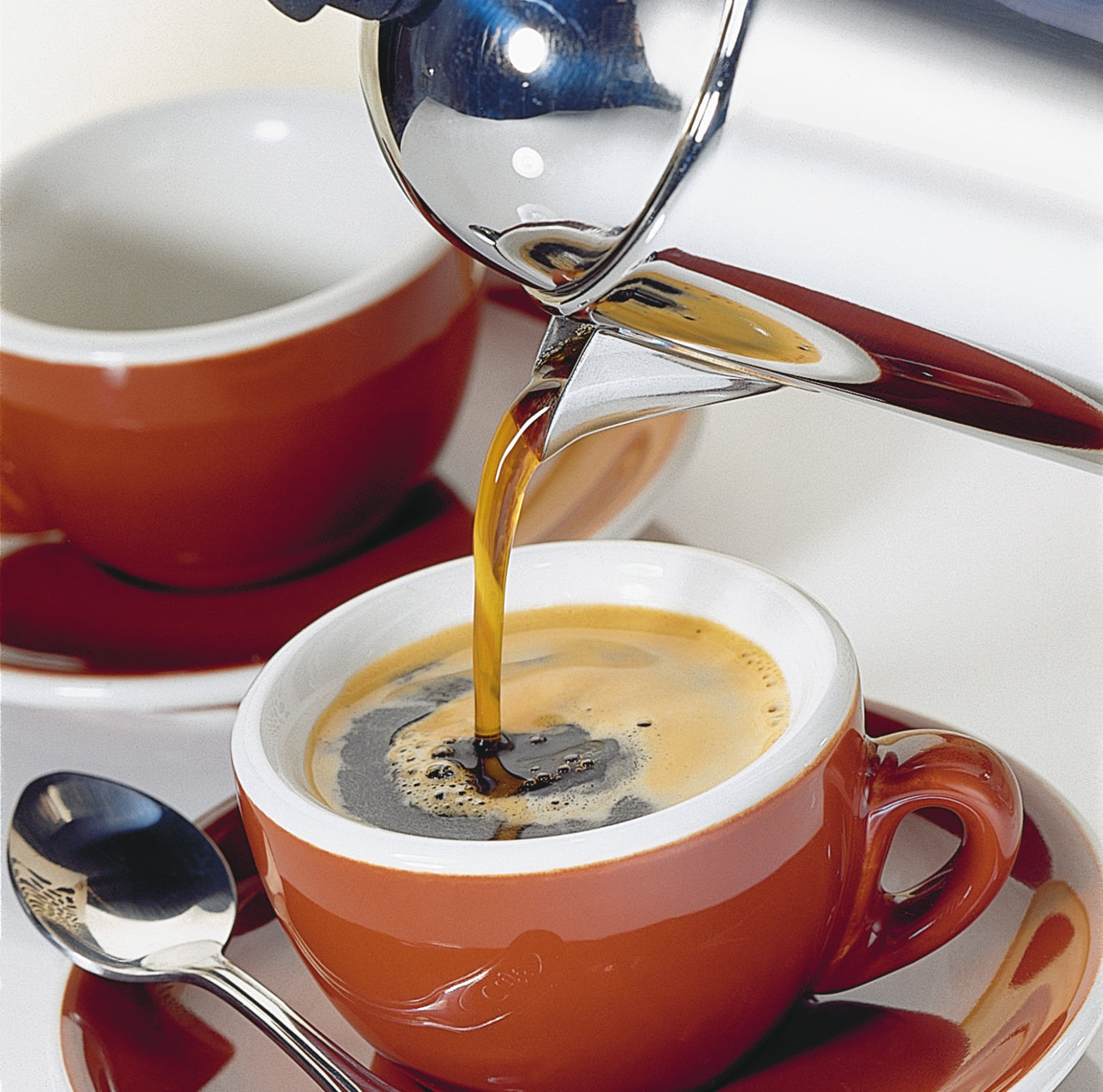Ceasca si farfurie de espresso, maro, 50 ml, colectia Roma - CILIO - Image 4